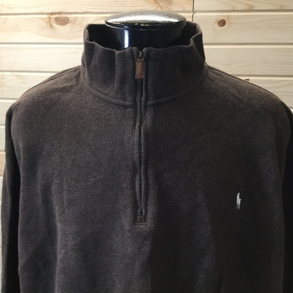 Polo half Zip Pullover Sweater 2XLT